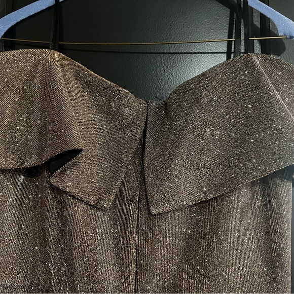 Xscape formal ballgown in glittery gold with pockets! So shiny! A showstopper 8P - Picture 6 of 12